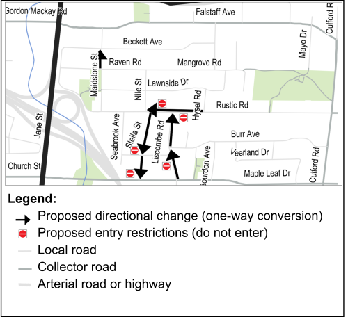 Maple Leaf and Rustic Neighbourhood Streets Plan - Proposed Changes for Rustic Road, Stella Street, Liscombe Road, Maidstone Street 
