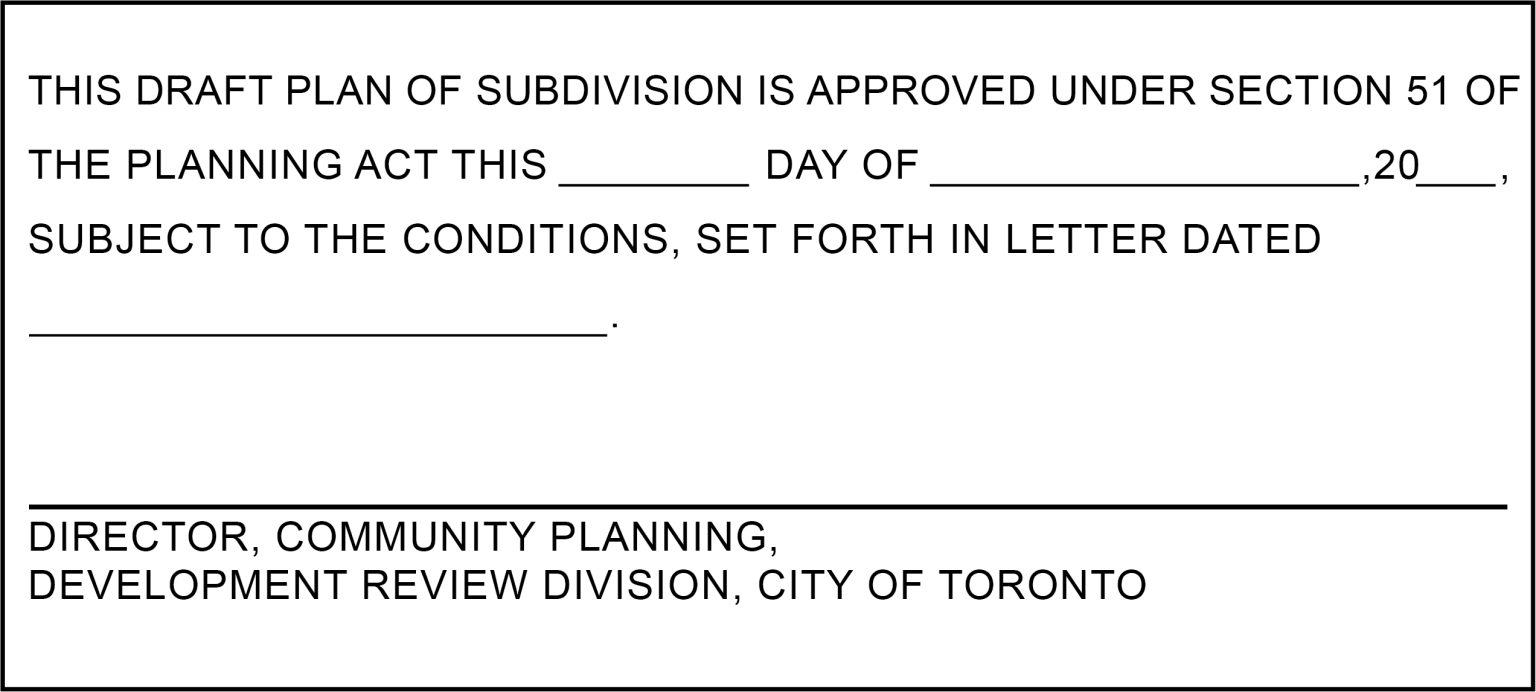 Application Support Material: Terms of Reference – City of Toronto