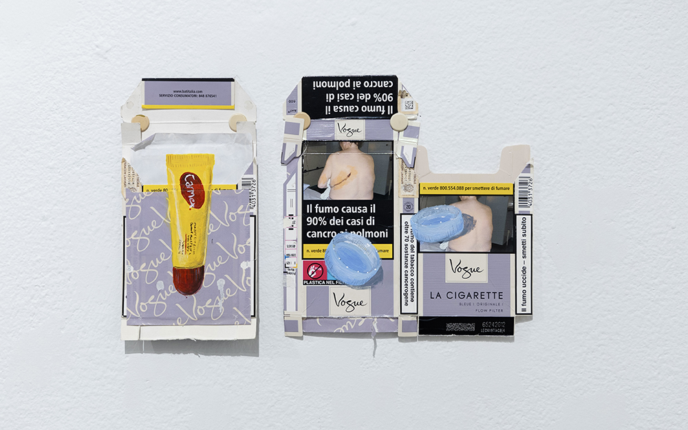 Illustration of cigarette packaging