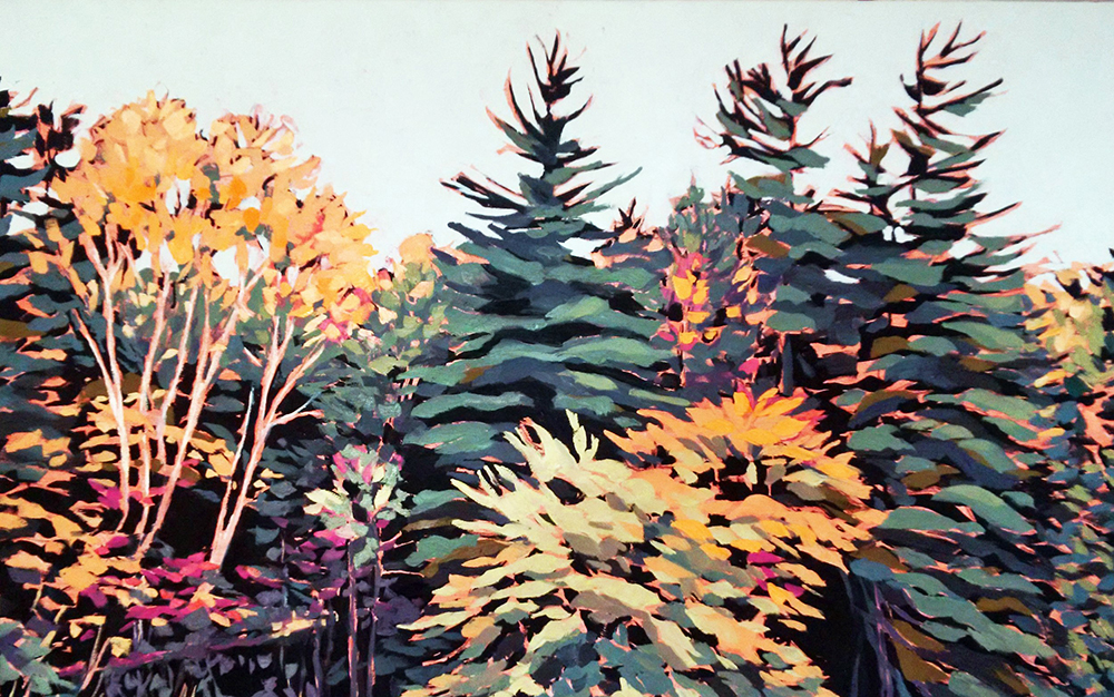 Painting of group of trees
