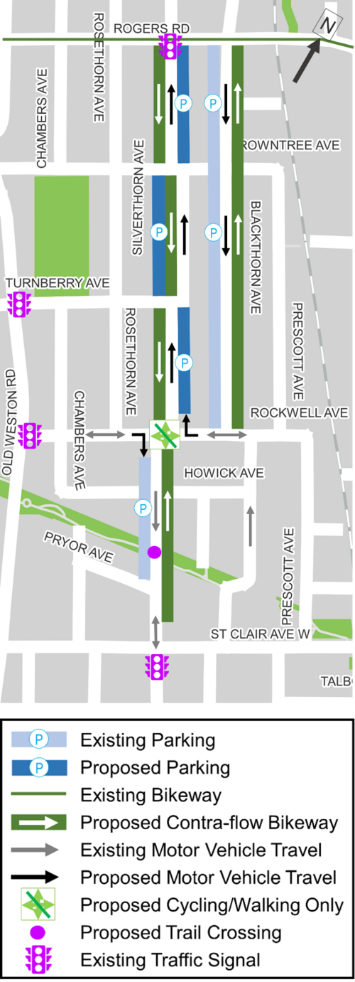 Approved design for Segment 1 on Silverthorn avenue and Blackthorn Avenue