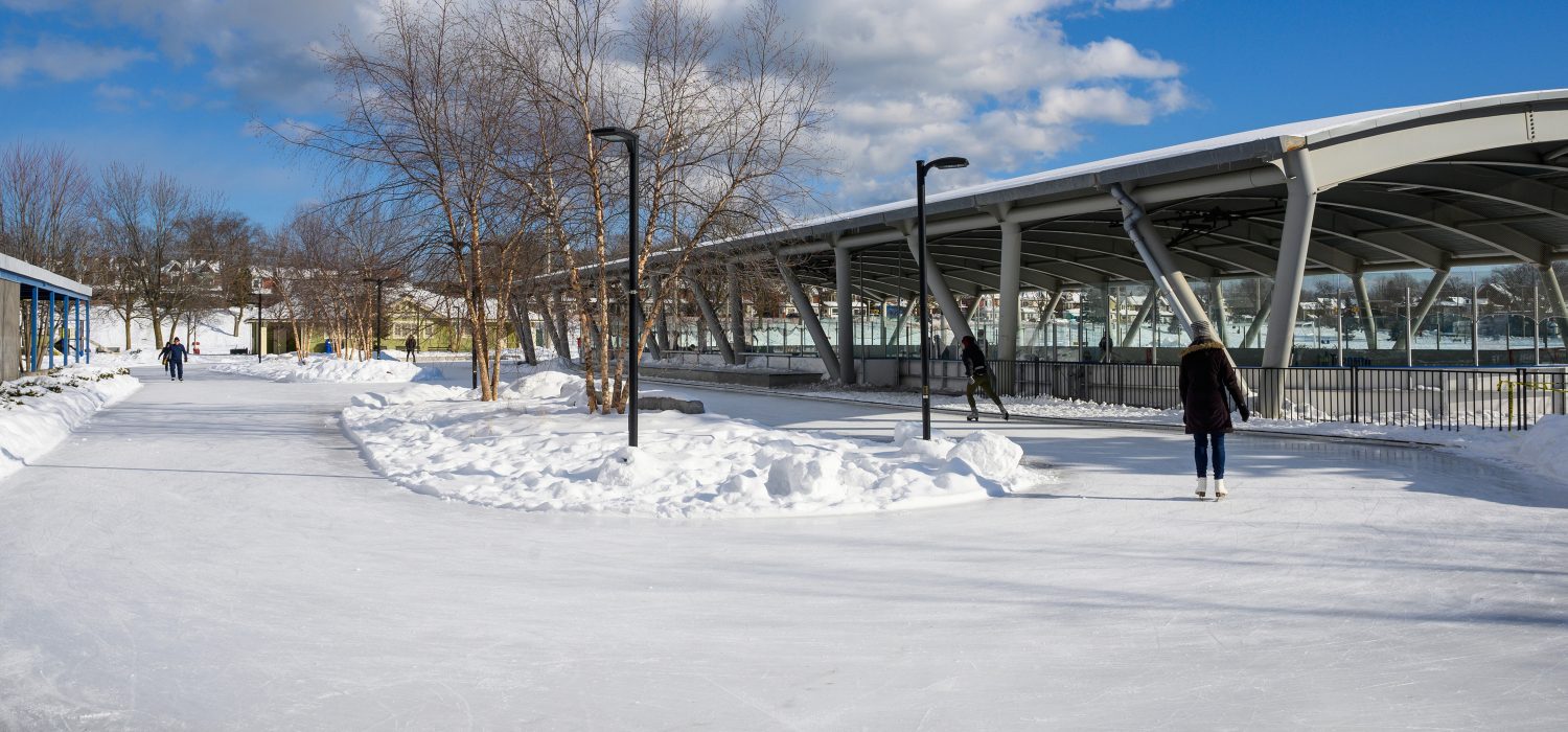 Toronto's first covered outdoor rink, opened in 2013 at Greenwood Park.