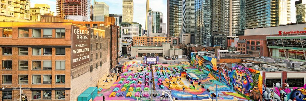 RendezViews at 229 Richmond Street West received an Award of Excellence for Large Places and/or Neighbourhood Designs in 2023. Photo Credit: Curtis Messam.