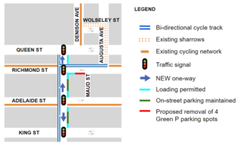 Road map of the changes coming between Adelaide Street to Queen Street