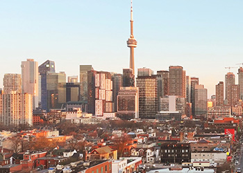 Toronto Skyline looking towards downtown.