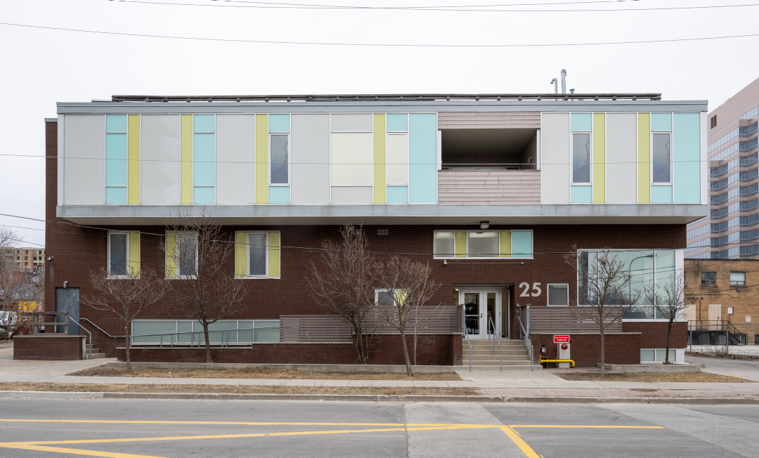 A view of 25 Canterbury Place from across the street