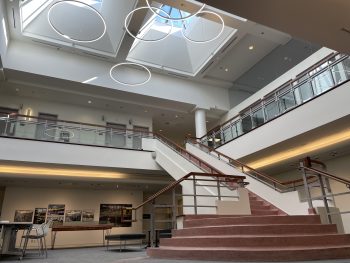 Interior view of Toronto Archives' atrium