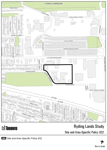 Map of Ryding Lands Regeneration Area Study Boundary. The City of Toronto strives to adhere to the accepted guidelines and standards for accessibility and usability. However, it is not always possible to do so with all documents. Should you experience any difficulty reviewing our documents, please email cityplanning@toronto.ca