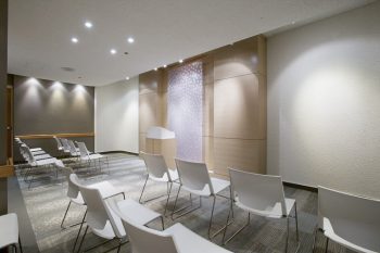 A view of the Scarborough Civic Centre Wedding Chamber looking at the podium