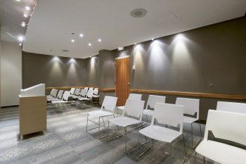 A view of the Scarborough Civic Centre Wedding Chamber looking at the guest seating.