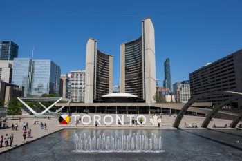 City Hall building, and Nathan Phillips Square.