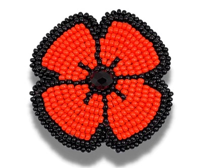 Beaded poppy
