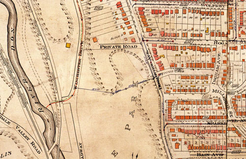 Image depicts section of map of Don Valley.