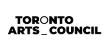 Black and White logo that reads Toronto Arts Council