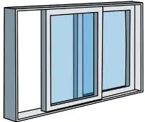 Illustration of a slider window.