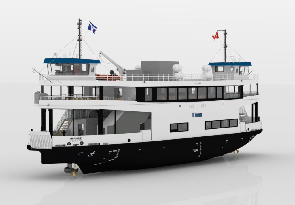 Rendering of a Ferry Passenger Boat.