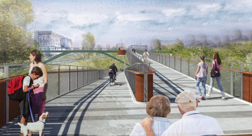 Rendering of Lower Don Trail platform
