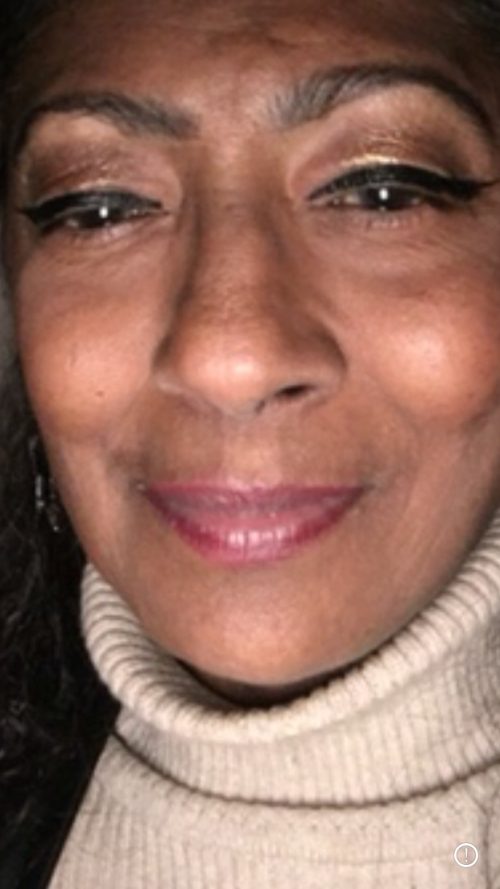 Close up headshot of a woman