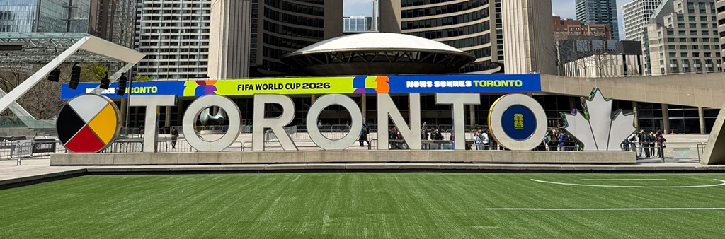 The TORONTO Sign at Nathan Phillips Square.