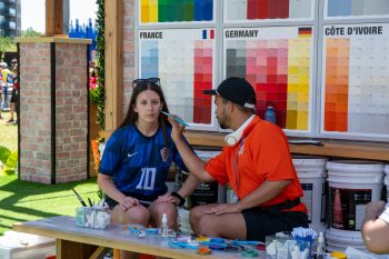 fans enjoying themselves at FIFA Fan Festival