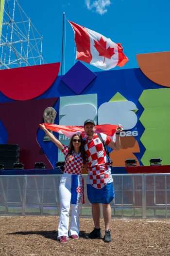 fans enjoying themselves at FIFA Fan Festival