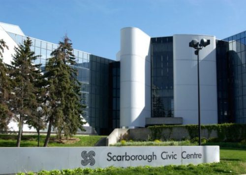 The Scarborough Civic Centre in Toronto.