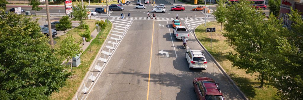 Image of street with pavement markings