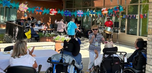TDA residents enjoy BBQs, outdoor recreational programs and activities, and visits with loved ones.