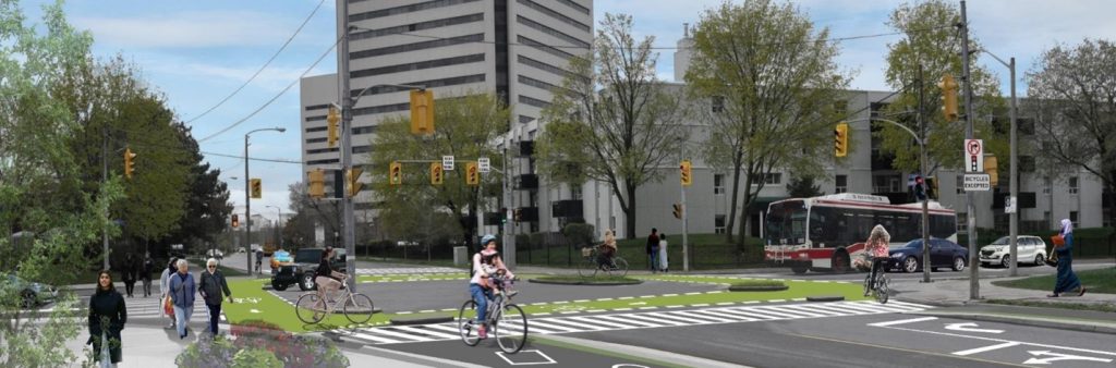 Rendering of planned improvements at Deauville Lane and St. Dennis Drive