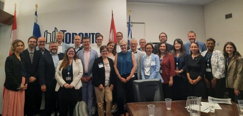 Members of the Longer Better Living at Home delegation from Germany pose for a photo with City staff from Economic Development & Culture and Seniors Services and Long-Term Care.
