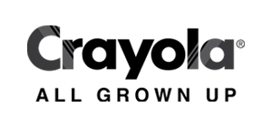 Logo of Crayola with text all grown up