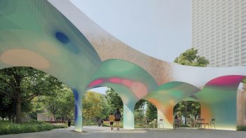Rendering of the public art described in the text below.
